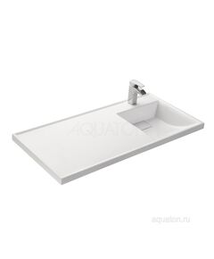 Купить Раковина AQUATON Лондри 1050 белая правая 1A72223KLH010 (1a72223klh010) по цене 16226.5 руб., в Санкт-Петебруге в интернет магазине 100-Систем, а также дургие товары AQUATON из раздела Раковины над стиральной машиной и Раковины и пьедесталы
