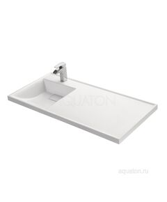 Купить Раковина AQUATON Лондри 1050 белая левая 1A72833KLH01L (1a72833klh01l) по цене 16226.5 руб., в Санкт-Петебруге в интернет магазине 100-Систем, а также дургие товары AQUATON из раздела Раковины над стиральной машиной и Раковины и пьедесталы