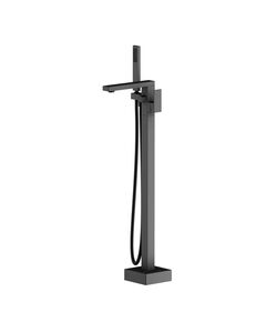 Купить Смеситель для ванны с душем Timo Selene 2200/03Y-CR черный напольный (2200/03y-cr) по цене 78675 руб., в Санкт-Петебруге в интернет магазине 100-Систем, а также дургие товары TIMO из раздела Напольные смесители для ванны, раковины и Смесители для ванны и душа