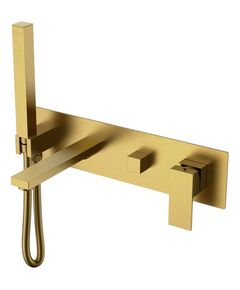 Купить Смеситель для ванны встроенный Qubic Bronze (474-2-br) по цене 39896 руб., в Санкт-Петебруге в интернет магазине 100-Систем, а также дургие товары BOHEME из раздела Встраиваемые настенные смесители для ванны и душа и Смесители для ванны и душа
