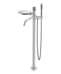 Купить Смеситель напольный STICK WHITE TOUCH CHROME (129-WCR.2) по цене 64328 руб., в Санкт-Петебруге в интернет магазине 100-Систем, а также дургие товары BOHEME из раздела Напольные смесители для ванны, раковины и Смесители для ванны и душа
