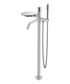 Купить Смеситель напольный STICK WHITE DIAMOND CHROME (129-wcr) по цене 64328 руб., в Санкт-Петебруге в интернет магазине 100-Систем, а также дургие товары BOHEME из раздела Напольные смесители для ванны, раковины и Смесители для ванны и душа