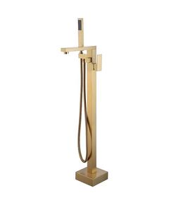 Купить Смеситель ABBER Daheim AF8215G напольный, золото матовое (AF8215G) по цене 75400 руб., в Санкт-Петебруге в интернет магазине 100-Систем, а также дургие товары ABBER из раздела Напольные смесители для ванны, раковины и Смесители для ванны и душа