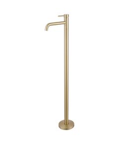 Купить Смеситель ABBER Wasser Kreis AF8140G напольный для раковины, золото матовое (AF8140G) по цене 63000 руб., в Санкт-Петебруге в интернет магазине 100-Систем, а также дургие товары ABBER из раздела Напольные смесители для ванны, раковины и Смесители для ванны и душа