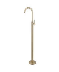 Купить Смеситель ABBER Wasser Kreis AF8141G напольный для раковины, золото матовое (AF8141G) по цене 63000 руб., в Санкт-Петебруге в интернет магазине 100-Систем, а также дургие товары ABBER из раздела Напольные смесители для ванны, раковины и Смесители для ванны и душа