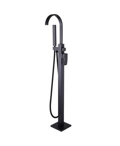 Купить Смеситель ABBER Wasserfall AF8615B напольный, черный матовый (af8615b) по цене 55400 руб., в Санкт-Петебруге в интернет магазине 100-Систем, а также дургие товары ABBER из раздела Напольные смесители для ванны, раковины и Смесители для ванны и душа