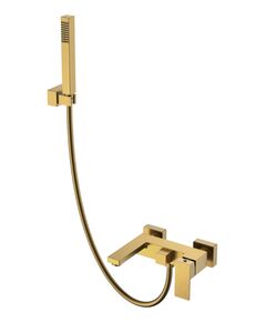 Купить Смеситель для ванны с душем Qubic Bronze (473-BR) по цене 36683 руб., в Санкт-Петебруге в интернет магазине 100-Систем, а также дургие товары BOHEME из раздела Смесители с коротким изливом и Смесители для ванны и душа