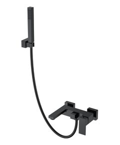 Купить Смеситель для ванны с душем Qubic Matt Black (473-b) по цене 34594 руб., в Санкт-Петебруге в интернет магазине 100-Систем, а также дургие товары BOHEME из раздела Смесители с коротким изливом и Смесители для ванны и душа