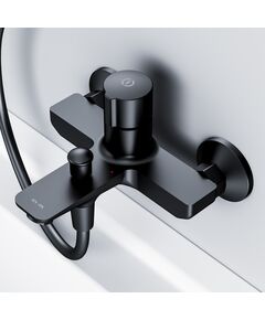 Купить смеситель AM.PM X-Joy TouchReel д/ванны/душа нажимной F85A10522 чёрный (f85a10522) по цене 9090 руб., в Санкт-Петебруге в интернет магазине 100-Систем, а также дургие товары AM.PM из раздела Смесители с коротким изливом и Смесители для ванны и душа