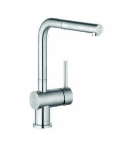 Купить KLUDI L STEEL Однорычажный смеситель для кухни, арт. 45851F877 (45851f877) по цене 43280 руб., в Санкт-Петебруге в интернет магазине 100-Систем, а также дургие товары Kludi из раздела Рычажные смесители и Смесители для кухни
