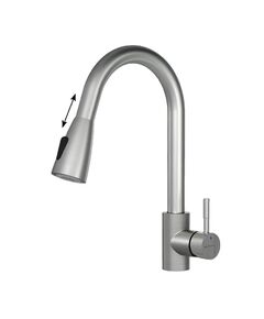 Купить F85B07511 X-Joy, смеситель для кухни с вытягивающимся изливом, сатин (f85b07511) по цене 5990 руб., в Санкт-Петебруге в интернет магазине 100-Систем, а также дургие товары AM.PM из раздела Рычажные смесители и Смесители для кухни