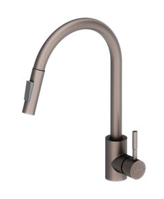 Купить D3007511 Logic кухонный смеситель с вытягивающимся изливом, сатин (d3007511) по цене 5290 руб., в Санкт-Петебруге в интернет магазине 100-Систем, а также дургие товары Dorff из раздела Рычажные смесители и Смесители для кухни