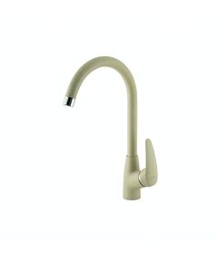 Купить Смеситель для кухни Lemark LINARA LM0405 с высоким поворотным изливом, цвет: бежевый (LM0405PBG) по цене 8370 руб., в Санкт-Петебруге в интернет магазине 100-Систем, а также дургие товары LEMARK из раздела Рычажные смесители и Смесители для кухни