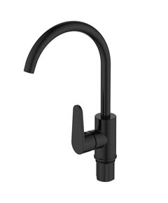 Купить См-ль "Waterfall" д/кухни, R-излив,черный, арт. WF519RB (wf519rb) по цене 3190 руб., в Санкт-Петебруге в интернет магазине 100-Систем, а также дургие товары  из раздела Рычажные смесители и Смесители для кухни