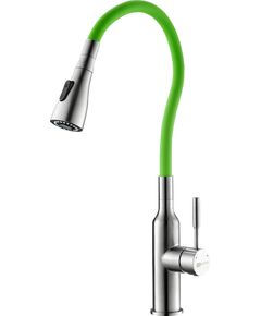 Купить Смеситель Lemark Expert LM5082S-Green для кухни с гибким изливом (lm5082s-green) по цене 6280 руб., в Санкт-Петебруге в интернет магазине 100-Систем, а также дургие товары LEMARK из раздела Рычажные смесители и Смесители для кухни
