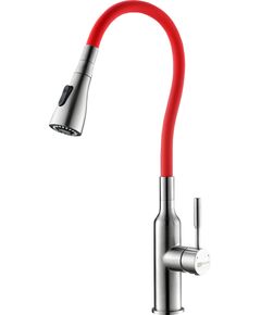 Купить Смеситель Lemark Expert LM5082S-Red для кухни с гибким изливом (lm5082s-red) по цене 6330 руб., в Санкт-Петебруге в интернет магазине 100-Систем, а также дургие товары LEMARK из раздела Рычажные смесители и Смесители для кухни