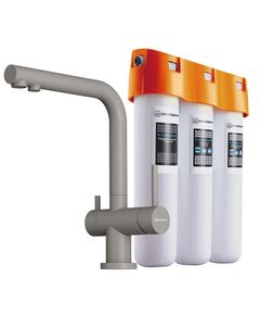 Купить Комплект Nagano-P + Pure drop Lite (leningrad grey) (4219.8028P) по цене 33988 руб., в Санкт-Петебруге в интернет магазине 100-Систем, а также дургие товары Omoikiri из раздела Смесители с подключением фильтра и Смесители для кухни