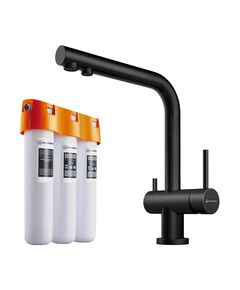Купить Комплект смеситель+фильтр Nagano-GB + Pure drop Lite (4284.8028) по цене 33988 руб., в Санкт-Петебруге в интернет магазине 100-Систем, а также дургие товары Omoikiri из раздела Смесители с подключением фильтра и Смесители для кухни