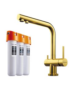 Купить Комплект смеситель+фильтр Nagano-LG + Pure drop Lite (4178.8028) по цене 33988 руб., в Санкт-Петебруге в интернет магазине 100-Систем, а также дургие товары Omoikiri из раздела Смесители с подключением фильтра и Смесители для кухни