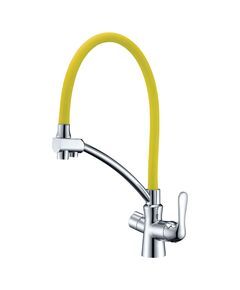 Купить Смеситель Lemark Comfort LM3070C-Yellow для кухни  с подключением к фильтру с питьевой водой (lm3070c-yellow) по цене 7030 руб., в Санкт-Петебруге в интернет магазине 100-Систем, а также дургие товары LEMARK из раздела Смесители с подключением фильтра и Смесители для кухни
