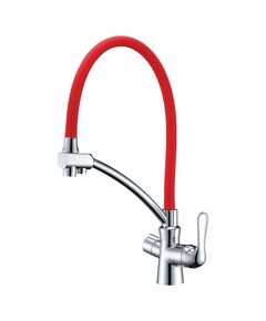 Купить Смеситель Lemark Comfort LM3070C-Red для кухни  с подключением к фильтру с питьевой водой (lm3070c-red) по цене 13470 руб., в Санкт-Петебруге в интернет магазине 100-Систем, а также дургие товары LEMARK из раздела Смесители с подключением фильтра и Смесители для кухни