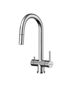 Купить Кухонный смеситель Omoikiri Akita-S-BN (4994302) по цене 49088 руб., в Санкт-Петебруге в интернет магазине 100-Систем, а также дургие товары Omoikiri из раздела Смесители с подключением фильтра и Смесители для кухни