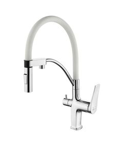 Купить Смеситель Lemark Comfort LM3074C-White для кухни с подключением к фильтру с питьевой водой (lm3074c-white) по цене 25190 руб., в Санкт-Петебруге в интернет магазине 100-Систем, а также дургие товары LEMARK из раздела Смесители с подключением фильтра и Смесители для кухни