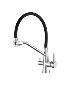 Купить Смеситель для кухни Comfort AQC013CRBL черный/хром (aqc013crbl) по цене 9070.39 руб., в Санкт-Петебруге в интернет магазине 100-Систем, а также дургие товары  из раздела Смесители с подключением фильтра и Смесители для кухни