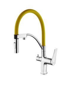 Купить Смеситель Lemark Comfort LM3074C-Yellow для кухни с подключением к фильтру с питьевой водой (lm3074c-yellow) по цене 9140 руб., в Санкт-Петебруге в интернет магазине 100-Систем, а также дургие товары LEMARK из раздела Смесители с подключением фильтра и Смесители для кухни