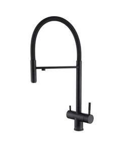 Купить Смеситель ABBER Wasser Kreis AF81141B для кухни с подключением фильтра и выдвижной лейкой, черный матовый (af81141b) по цене 28000 руб., в Санкт-Петебруге в интернет магазине 100-Систем, а также дургие товары ABBER из раздела Смесители с подключением фильтра и Смесители для кухни