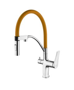 Купить Смеситель Lemark Comfort LM3074C-Orange для кухни с подключением к фильтру с питьевой водой (lm3074c-orange) по цене 9240 руб., в Санкт-Петебруге в интернет магазине 100-Систем, а также дургие товары LEMARK из раздела Смесители с подключением фильтра и Смесители для кухни