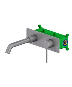 Купить Смеситель для раковины  Timo Saona 2371/18SM Черное золото (2371/18sm) по цене 23815 руб., в Санкт-Петебруге в интернет магазине 100-Систем, а также дургие товары TIMO из раздела Встраиваемые настенные смесители для раковины и Смесители для раковины