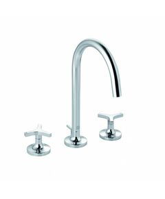 Купить KLUDI NOVA FONTE Déco Смеситель для умывальника на 3 отверстия, арт. 201430539 (201430539) по цене 59310 руб., в Санкт-Петебруге в интернет магазине 100-Систем, а также дургие товары Kludi из раздела Вентильные смесители и Смесители для раковины