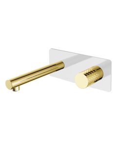 Купить Смеситель STICK из стены WHITE DIAMOND GOLD (125-WG) по цене 24048 руб., в Санкт-Петебруге в интернет магазине 100-Систем, а также дургие товары BOHEME из раздела Встраиваемые настенные смесители для раковины и Смесители для раковины