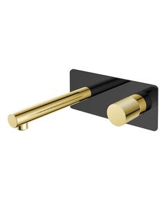 Купить Смеситель STICK из стены BLACK TOUCH GOLD (125-bg.2) по цене 24048 руб., в Санкт-Петебруге в интернет магазине 100-Систем, а также дургие товары BOHEME из раздела Встраиваемые настенные смесители для раковины и Смесители для раковины