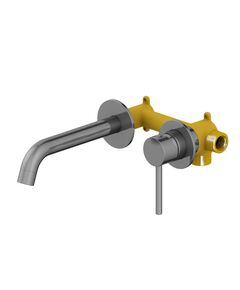 Купить Смеситель TIMO Saona 2372/18SM для раковины скрытого монтажа, черное золото (2372/18SM) по цене 18676 руб., в Санкт-Петебруге в интернет магазине 100-Систем, а также дургие товары TIMO из раздела Встраиваемые настенные смесители для раковины и Смесители для раковины