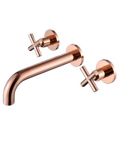 Купить Смеситель ABBER Wasser Kreis AF81121RG для раковины скрытого монтажа, розовое золото (af81121rg) по цене 23200 руб., в Санкт-Петебруге в интернет магазине 100-Систем, а также дургие товары ABBER из раздела Встраиваемые настенные смесители для раковины и Смесители для раковины