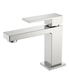 Купить Cмеситель для умывальника Qubic Brushed Nickel (471-nb) по цене 18646 руб., в Санкт-Петебруге в интернет магазине 100-Систем, а также дургие товары BOHEME из раздела Рычажные смесители и Смесители для раковины