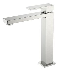 Купить Смеситель для умывальника высокий Qubic Brushed Nickel (472-nb) по цене 26789 руб., в Санкт-Петебруге в интернет магазине 100-Систем, а также дургие товары BOHEME из раздела Рычажные смесители и Смесители для раковины