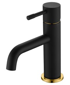 Купить Смеситель для умывальника, Uno. Black Gold (461-BG) по цене 18550 руб., в Санкт-Петебруге в интернет магазине 100-Систем, а также дургие товары BOHEME из раздела Рычажные смесители и Смесители для раковины