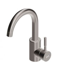 Купить D3002101SS Logic смеситель для умывальника поворотный, нержавеющая сталь (d3002101ss) по цене 4490 руб., в Санкт-Петебруге в интернет магазине 100-Систем, а также дургие товары Dorff из раздела Рычажные смесители и Смесители для раковины