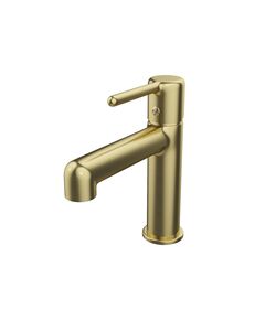 Купить Cмеситель для умывальника, золотой матовый, Aiger, IDDIS, AIGMG00i01 (AIGMG00I01) по цене 9990 руб., в Санкт-Петебруге в интернет магазине 100-Систем, а также дургие товары IDDIS из раздела Рычажные смесители и Смесители для раковины