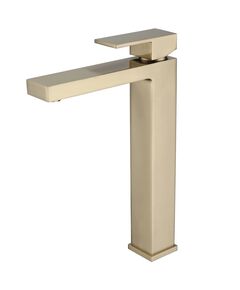 Купить Смеситель ABBER Daheim AF8211G для раковины, золото матовое (af8211g) по цене 28000 руб., в Санкт-Петебруге в интернет магазине 100-Систем, а также дургие товары ABBER из раздела Рычажные смесители и Смесители для раковины