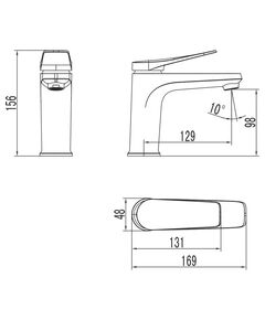 Купить Смеситель Lemark Bronx LM3706GM для раковины (lm3706gm) по цене 17540 руб., в Санкт-Петебруге в интернет магазине 100-Систем, а также дургие товары LEMARK из раздела Рычажные смесители и Смесители для раковины