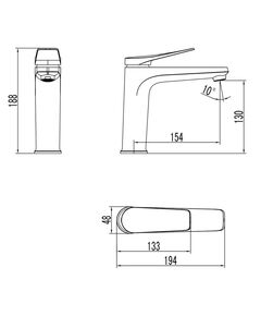 Купить Смеситель Lemark Bronx LM3737GM для раковины (LM3737GM) по цене 20630 руб., в Санкт-Петебруге в интернет магазине 100-Систем, а также дургие товары LEMARK из раздела Рычажные смесители и Смесители для раковины