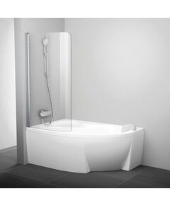 Купить Шторка для ванны Ravak Chrome CVSK1 ROSA 140/150 L сатин+транспарент 7QLM0U00Y1 (7QLM0U00Y1) по цене 63250 руб., в Санкт-Петебруге в интернет магазине 100-Систем, а также дургие товары RAVAK из раздела Стеклянные шторки для ванн и Сантехника