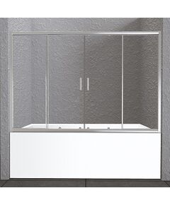 Купить Шторка на ванну BelBagno Unique VF-2 180 профиль Хром стекло прозрачное (unique-vf-2-150/180-140-c-cr) по цене 25100 руб., в Санкт-Петебруге в интернет магазине 100-Систем, а также дургие товары BelBagno из раздела Стеклянные шторки для ванн и Сантехника