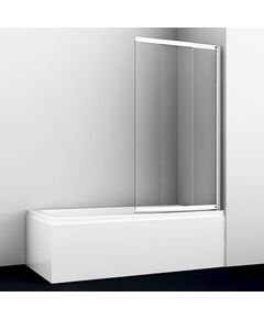 Купить Шторка на ванну WasserKRAFT Main 100x140 41S02-100WS профиль Серебристый стекло прозрачное с покрытием WasserSchutz (41s02-100ws) по цене 28176 руб., в Санкт-Петебруге в интернет магазине 100-Систем, а также дургие товары WasserKRAFT из раздела Стеклянные шторки для ванн и Сантехника