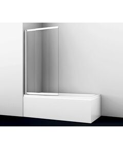 Купить Шторка на ванну WasserKRAFT Main 80x140 41S02-80WS профиль Серебристый стекло прозрачное с покрытием WasserSchutz (41s02-80ws) по цене 26736 руб., в Санкт-Петебруге в интернет магазине 100-Систем, а также дургие товары WasserKRAFT из раздела Стеклянные шторки для ванн и Сантехника