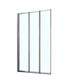 Купить Шторка для ванны складная Azario PRESTON 100х150 цвет профиля хром (az-nfc6433 1000) по цене 13950 руб., в Санкт-Петебруге в интернет магазине 100-Систем, а также дургие товары Azario из раздела Стеклянные шторки для ванн и Сантехника